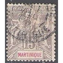 Martinique 1899 Michel 41 O Cote (2004) 2.50 € Type Sage Cachet rond