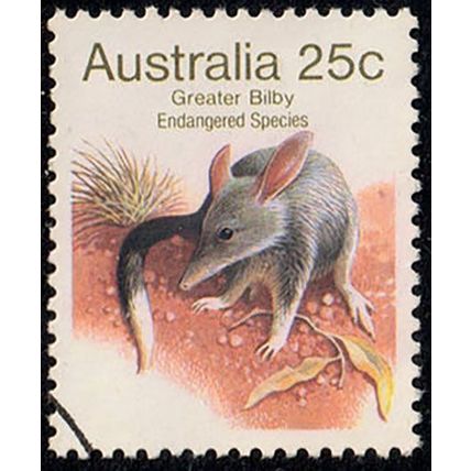 Australia 1981 Animal Endangered Species Bilby 25c Used Stamp .