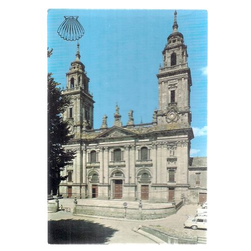 CATHEDRAL, LUGO, SPAIN used postcard. =