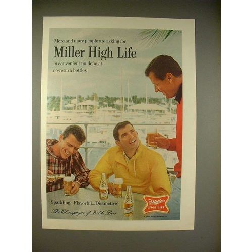 1966 Miller High Life Beer Ad - People Are Asking For