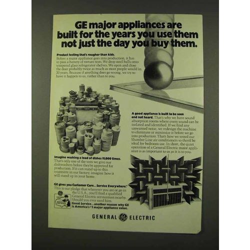 1973 General Electric Appliances Ad - Built for Years