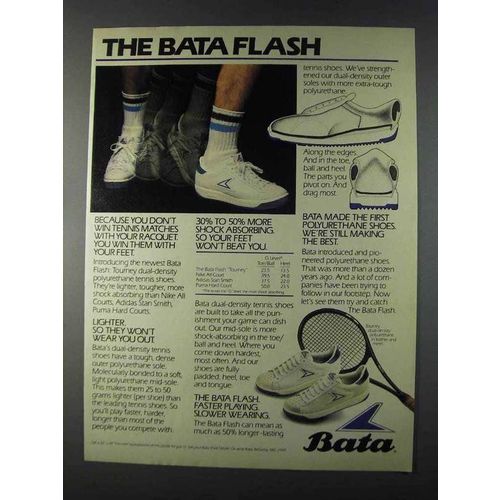 1980 Bata Flash Tennis Shoe Ad