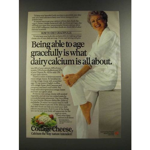 1986 National Dairy Board Ad - Being Able to Age Gracefully
