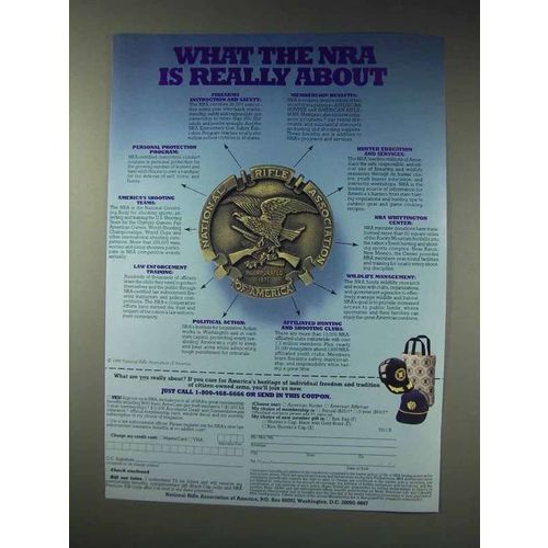1991 NRA National Rifle Association Ad - Really About