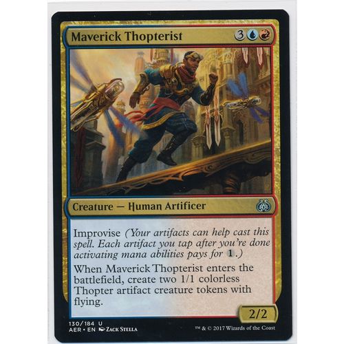 Magic the Gathering MTG Aether Revolt 130/184 Maverick Thopterist