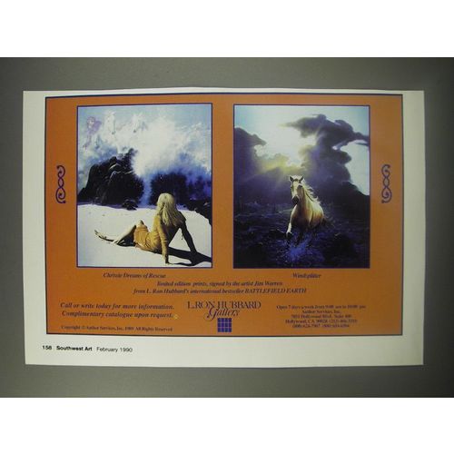 1990 L. Ron Hubbard Galley Ad - art by Jim Warren: Chrissie Dreams
