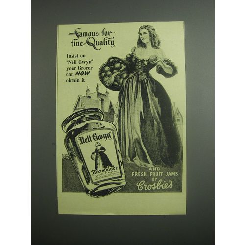 1948 Nell Gwyn Marmalade Ad - Famous for fine quality