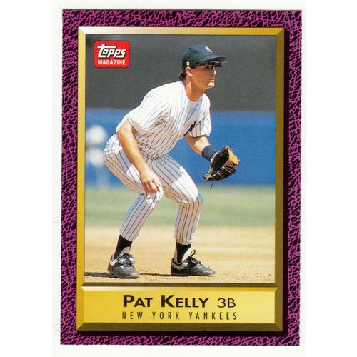 1991 Topps Magazine baseball TM63 Pat Kelly insert card –NM- Yankees