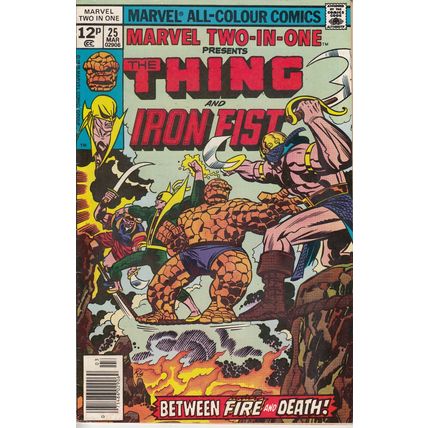 Marvel Two-in-One 25 - 1977 - Thing & Iron Fist - Kirby cover - Very Fine -