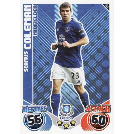 Match Attax Extra 2010/2011 U20 Seamus Coleman Everton