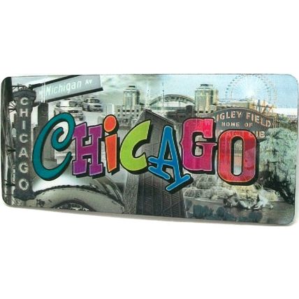 Chicago Montage 3D Fridge Magnet