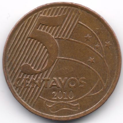 Brazil : 5 Centavos 2010 (2)