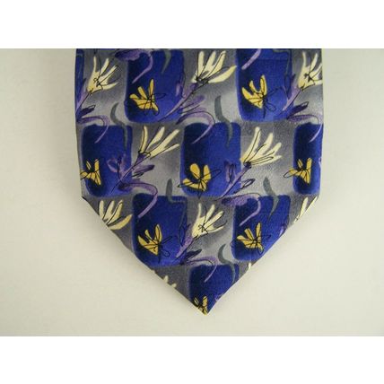 Jerry Garcia Tie Collection Fifteen Pine and Rocks Blues Yellows Purples Designs