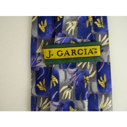 Jerry Garcia Tie Necktie Collection Fifteen Pine and Rock Blues Yellows Purples