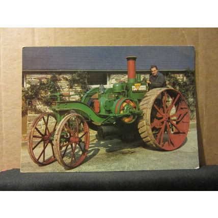 INTERNATIONAL 'MOGUL' TRACTOR c.1914 unused postcard by Cornish country Museum #