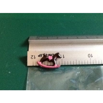 Black Rocking Horse 1:12th scale miniature