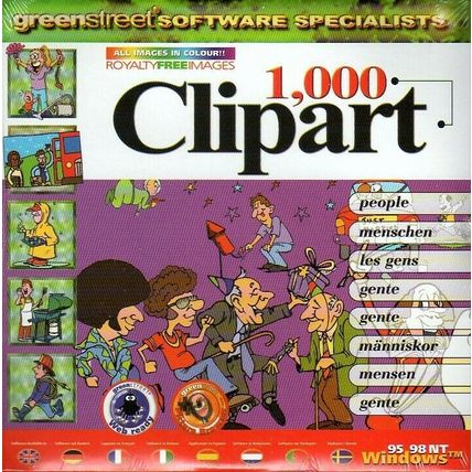 1,000 Clipart - People CD-ROM for Windows - NEW CD in SLEEVE