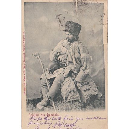 Salutari Din Romania Antique Postcard