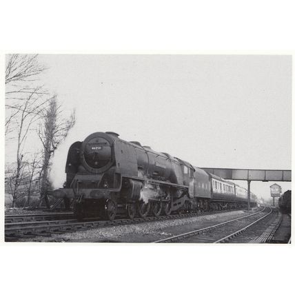 LMS 4-6-2 City Of Lichfield Cornwall Devon Coach Train in Wilmslow Postcard