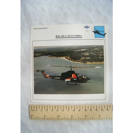Bell AH-1 Seacobra ref.2 - USA - Land Based Helicopter - Collectors Club Card