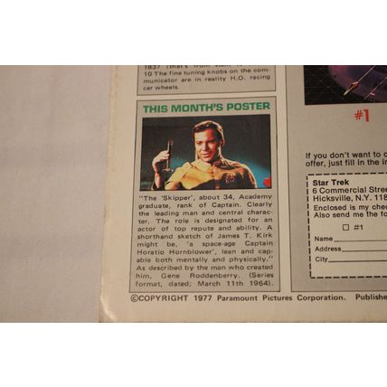 STAR TREK GIANT POSTER BOOK VOYAGE SEVEN-POSTER CAPTIAN KIRK