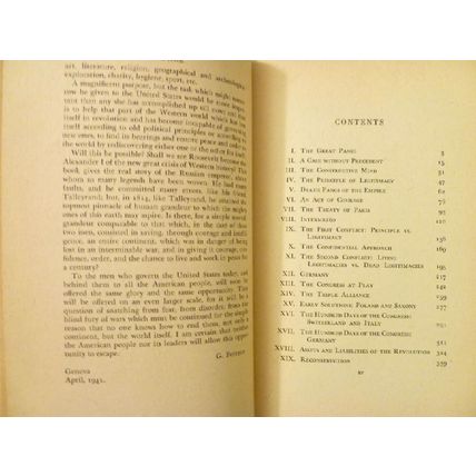 THE RECONSTRUCTION OF EUROPE TALLEYRAND VIENNA CONGRESS GUGLIELMO FERRERO 1941