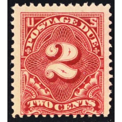 J46, Mint NH 2¢ Postage Due Stamp SCV $115.00 - Stuart Katz