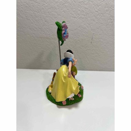 Disney Snow White Card Holder Figurine Kissing Dopey Butterfly Gift Office Decor