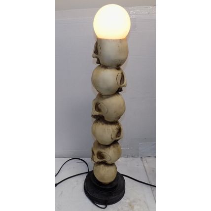 Design Toscano Skulls Totem Sculpture Lamp 28" Tall