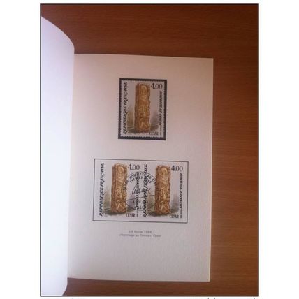 FRANCE 1984 COLLECTION TIMBRE FRANCAIS SERIE ARTISTIQUE CADEAU MINISTRE LIVRE