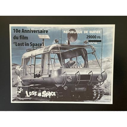 Guinée 2008 Mi. Bl. 1654 Surchargé Noir Black Lost in Space Espace Film Movie