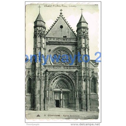 COMPIEGNE, EGLISE ST ANTOINE, FRANCE, 1910/20s?