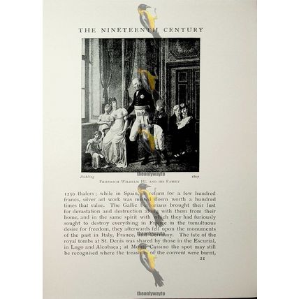 Friedrich Wilhelm III & Family, 1807, Dahling, Fashion Book Illustration, 1909