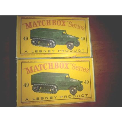 Matchbox - No49 Half Track Truck - Replica / Repro Box