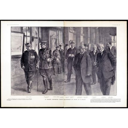 GREAT FRANCO-BRITISH CONFERENCE IN CALAIS, JULY 6 1915 Lord Kitchener WORLD WAR