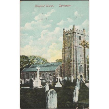 Chagford Church, Dartmoor, Devon, 1905 - Empire Series Postcard