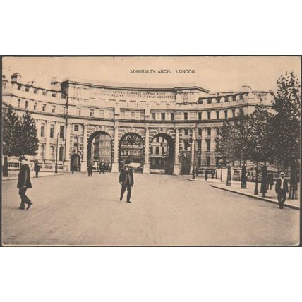 Admiralty Arch, London, 1913 - JF Grimm Postcard