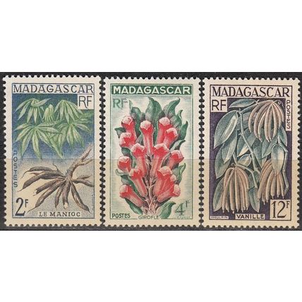 Madagascar 1957 Michel 436 - 438 Neuf ** Cote (2005) 1.50 € Flore