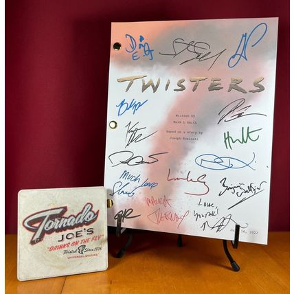 Twisters Movie Script Signed- Autograph Reprints- 121 Pages- Glen Powell