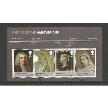 GB 2011 Kings & Queens, House Of Hanover (5th Series) Used Mini Sheet SG 3229