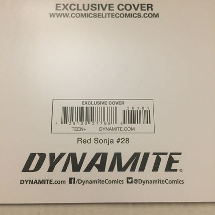 2021 Dynamite Comics Red Sonja Virgin & Bloody Virgin Variants #28 Signed