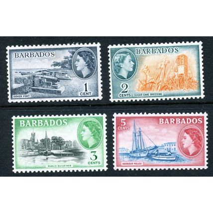 Barbados QEII 1953 sg289/300 - LMH - 3 scans
