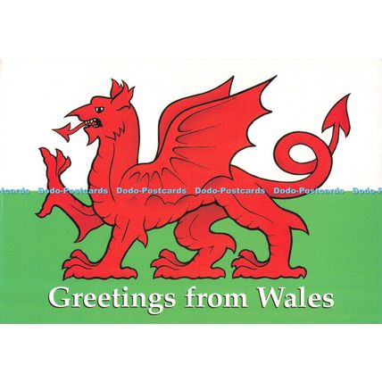 D100892 Greetings from Wales. Pembrokeshire Eye Postcards
