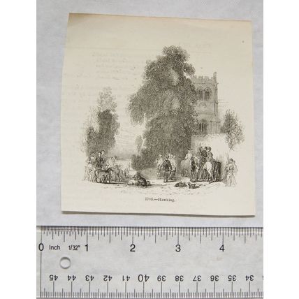 1860s engraving - Hawking