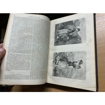 JAN-DEC 1866 "THE LEISURE HOUR" BOUND ISSUES ILLUSTRATED ANTIQUE BOOK (P8)