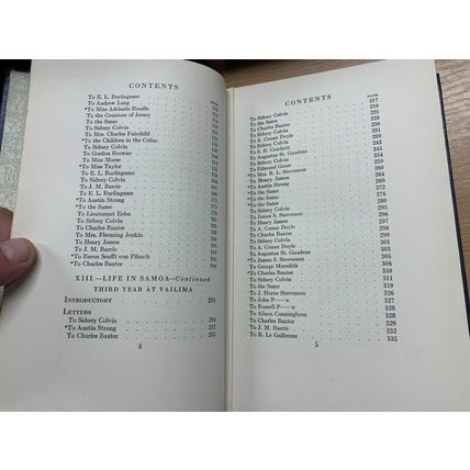RARE* 1923 THE LETTERS OF ROBERT LOUIS STEVENSON VOL 23 ANTIQUE BOOK (P6)