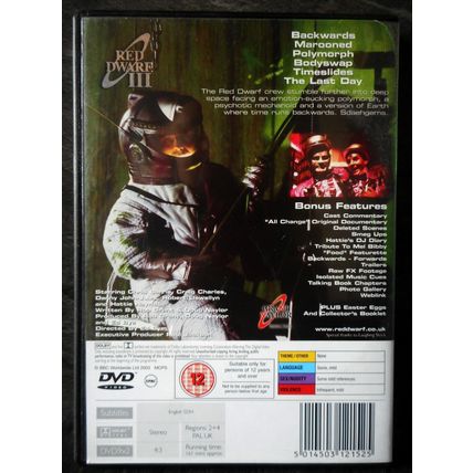 Red Dwarf III DVD Series 3 - 2 Disc UK R2 DVD Set, collectors booklet UK R2 PAL