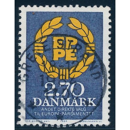Denmark AFA 0753/Scott 753, 2.70kr European Parliament, VF used, LUX Cancel