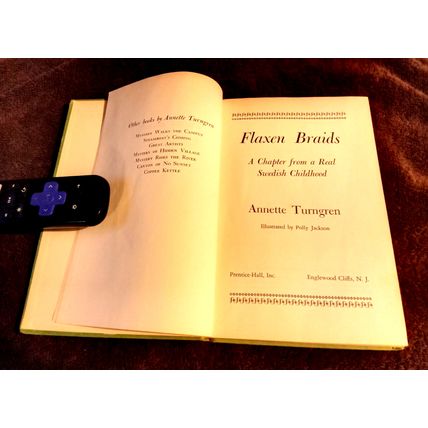 Flaxen Braids By Annette Turngren 1959 Hardcover Book Great Shape