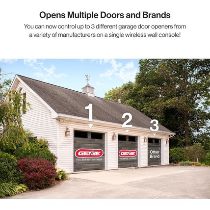 Genie GUWWC-R Universal Garage Door Opener Wireless Wall Console, Compatible wit